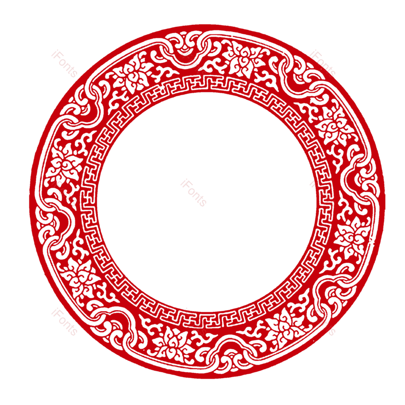 边框图片,花纹元素,复古花纹PNG,喜庆免抠素材